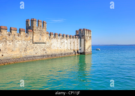 Mur de Château Scaliger dans Sirmione Lac de Garde Banque D'Images