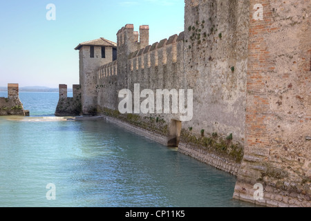 Mur de Château Scaliger dans Sirmione Lac de Garde Banque D'Images