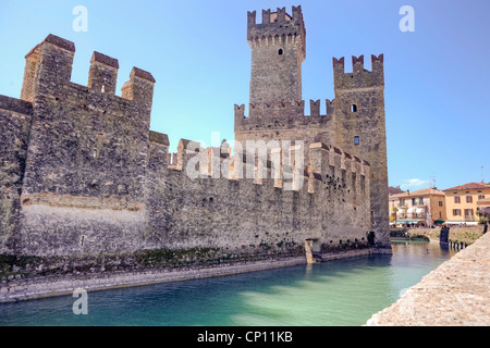 Château Scaliger, Milan, Lombardie, Vénétie, Italie Banque D'Images