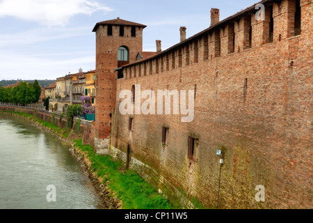 Castelvecchio, Vérone, Vénétie, Italie Banque D'Images