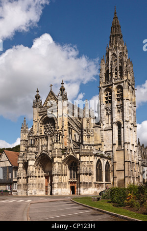 Église de Notre-Dame, Caudebec, Normandie, France Banque D'Images
