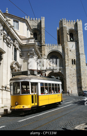 La cathédrale Sé de Lisboa, Lisbonne, Portugal Banque D'Images