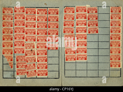 Commerce, offre de vente / rabais, billets de réduction, timbres de la société Ernst Weiss, 1934, droits additionnels-Clearences-non disponible Banque D'Images