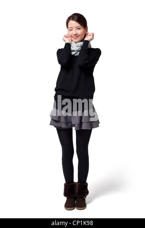 Portrait de jeune femme élégante Banque D'Images