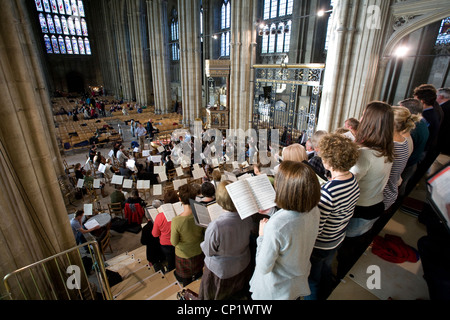 La Cathédrale de Canterbury, choeur, Kent, England, UK Banque D'Images