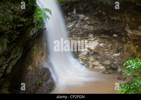 Eden Falls, Hidden Valley, Ozark Mountains de l'Arkansas - USA Banque D'Images