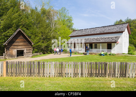 Historique de l'usine de câble dans la région de Cades Cove le Great Smoky Mountains National Park à New York Banque D'Images