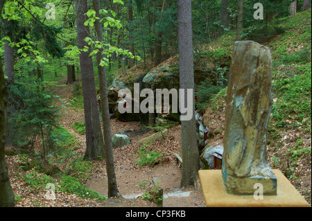 Frère autel près de Ceska Kamenice, Bratrsky oltar u Ceske Kamenice, Frère tchèque autel Kamenice, République Tchèque Banque D'Images