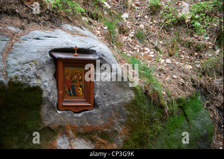 Frère autel près de Ceska Kamenice, Bratrsky oltar u Ceske Kamenice, Frère tchèque autel Kamenice, République Tchèque Banque D'Images