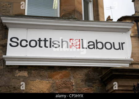 Bureau de circonscription du parti travailliste écossais en Ecosse Banque D'Images