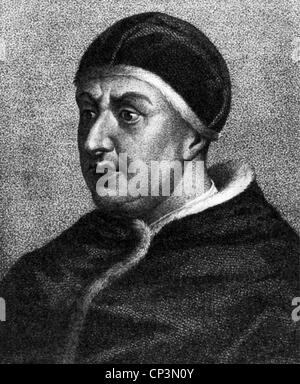 Léon X (Giovanni di Medici), 11.12.1475 - 1.12.1521, le pape 1513 - 1521, portrait, gravure sur acier, 19e siècle, l'artiste n'a pas d'auteur pour être effacé