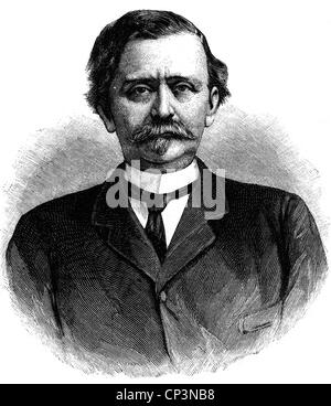 Szapary, Gyula, 1.11.1832 - 20.1.1905, politicien hongrois, Premier ministre de la Hongrie 1890 - 1892, portrait, gravure sur bois, vers 1890, Banque D'Images