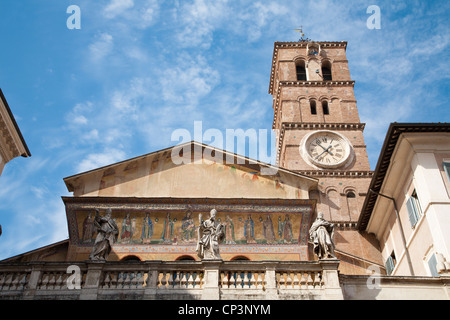 Rome - Basilique Santa Maria in Trastevere Banque D'Images