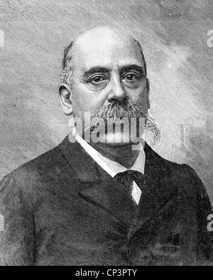 EMILIO CASTELAR y RIPOLI (1832-1899) Homme politique républicain espagnol Banque D'Images