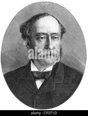 HENRY HERBERT, 4 Comte de Carnarvon (1831 à 1890) politicien britannique conservateur Banque D'Images