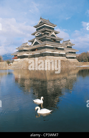 Kyoto Japon château Matsumoto Banque D'Images