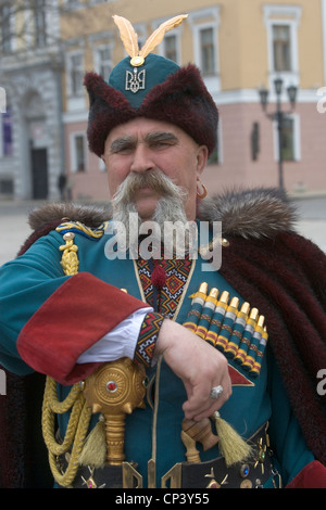 L'Ukraine. Odessa. Dans un costume cosaque Banque D'Images