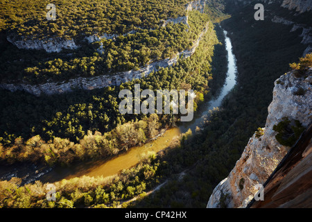 Ebro river canyon. Pesquera de Ebro. Burgos. Espagne Banque D'Images