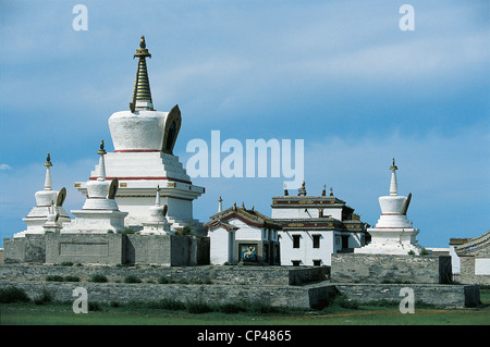 Mongolie - région - Khudjirt Zuu. Le monastère tibétain du XVI siècle. Banque D'Images