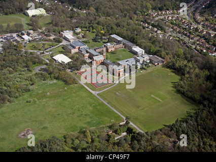 Vue aérienne de l'école Royal Russell, Croydon. Banque D'Images