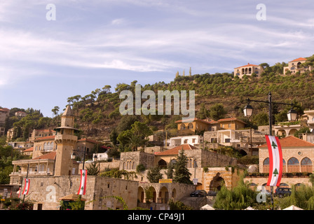Période Ottomane ville de Deir al-Qamar, montagnes du Chouf, au Liban. Banque D'Images