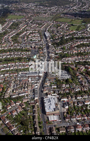 Vue aérienne de West Wickham village dans le quartier de Bromley Banque D'Images