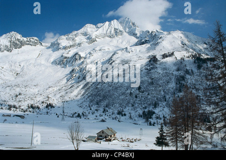 Lombardia - Alpes Rhétiques. Ponte di Legno (Bs), Passo Tonale Banque D'Images