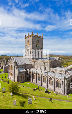 Cathédrale St Davids West Wales Pembrokeshire UK GB EU Europe Banque D'Images