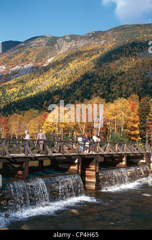 États-unis d'Amérique - New York - Montagnes Blanches. Crawford Notch. Mont Webster. Paysage d'automne. Banque D'Images