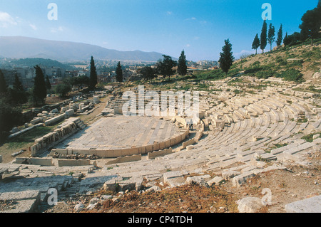 Grèce - Athènes. Théâtre de Dionysos, le sixième siècle avant J.-C. Banque D'Images