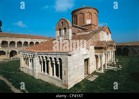 L'ALBANIE APPOLONIA EGLISE ST MARY sec.XIII Banque D'Images