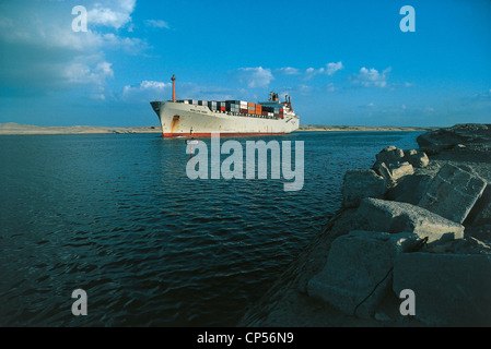 Egypte - Sinaï Canal près de Ismailia Banque D'Images