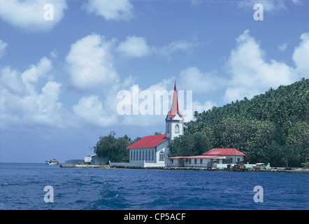 Polynésie française (territoire d'outre-mer de la République française) - Îles de la société - l'archipel des îles sous le vent - île de Tahaa. Banque D'Images