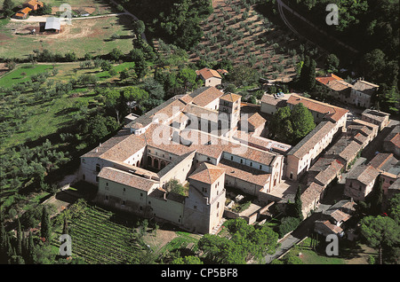 L'Abbaye de Farfa Latium Banque D'Images