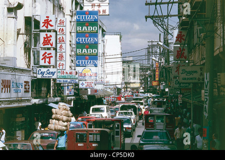 - L'île de Luzon aux Philippines - Manille. Chinatown. Banque D'Images