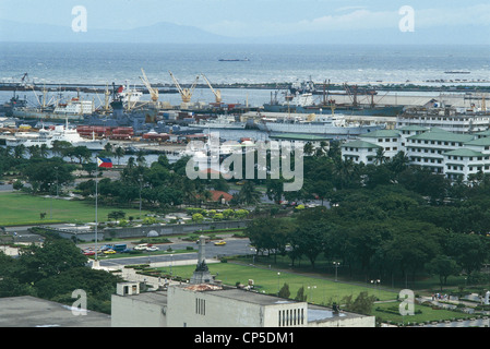 - L'île de Luzon aux Philippines - Manille, parc Rizal et vues du port. Banque D'Images