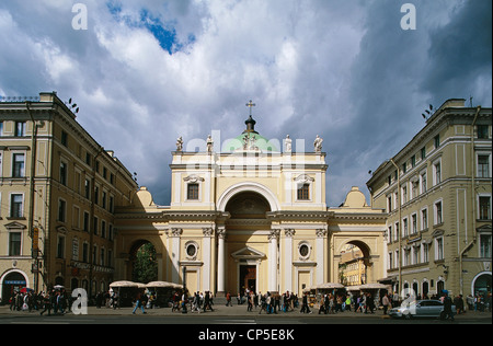 Russie Saint-pétersbourg, centre monumental du patrimoine de l'UNESCO (1990). L'église catholique de Sainte Catherine d'alexandrie (Cerkovo Banque D'Images