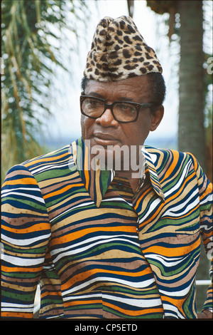 Le Président Mobutu du Zaïre Banque D'Images