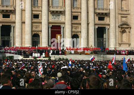 Vatican xxie siècle - le 8 avril 2005. Funérailles du Pape Jean Paul II Banque D'Images