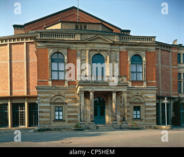 Allemagne - Bavière - Bayreuth Festspielhaus. Banque D'Images