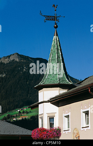 Trentin-haut-Adige - Val Gardena - Ortisei (BZ). Banque D'Images