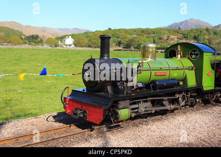 Un moteur à vapeur du patrimoine au pays de Galles, Royaume-Uni. Banque D'Images