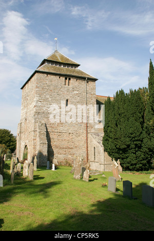 Tour de l'église St Georges d'Oisans Shropshire England UK Banque D'Images