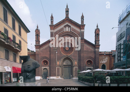 Lombardie - Milan. Église de Santa Maria del Carmine Banque D'Images