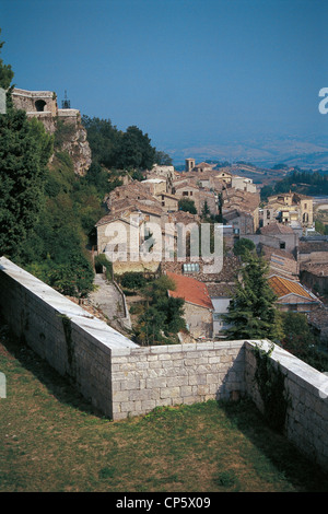 Abruzzes, Civitella del Tronto (TE). FORTRESS Banque D'Images