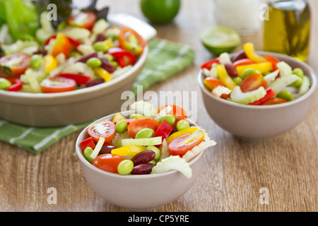 Salade de céleri et haricots Banque D'Images