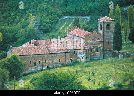 L'Abbaye de Vezzolano Albugnano Monferrato Piémont Banque D'Images