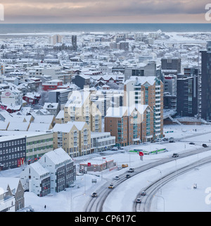Winter,  Reykjavik Iceland Banque D'Images