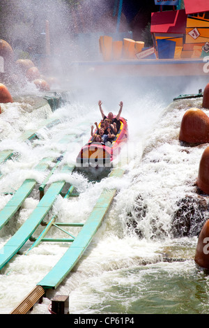 Dudley Do-Right's Ripsaw Falls à Universal's Islands of Adventure Banque D'Images