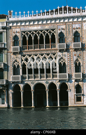 Canal Grande Venise Vénétie Ca 'd'Oro Banque D'Images